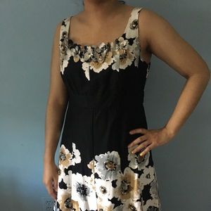 DRESS BARN Black Floral Dress